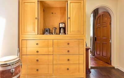 Coffee station at Beverly Hills Spanish.