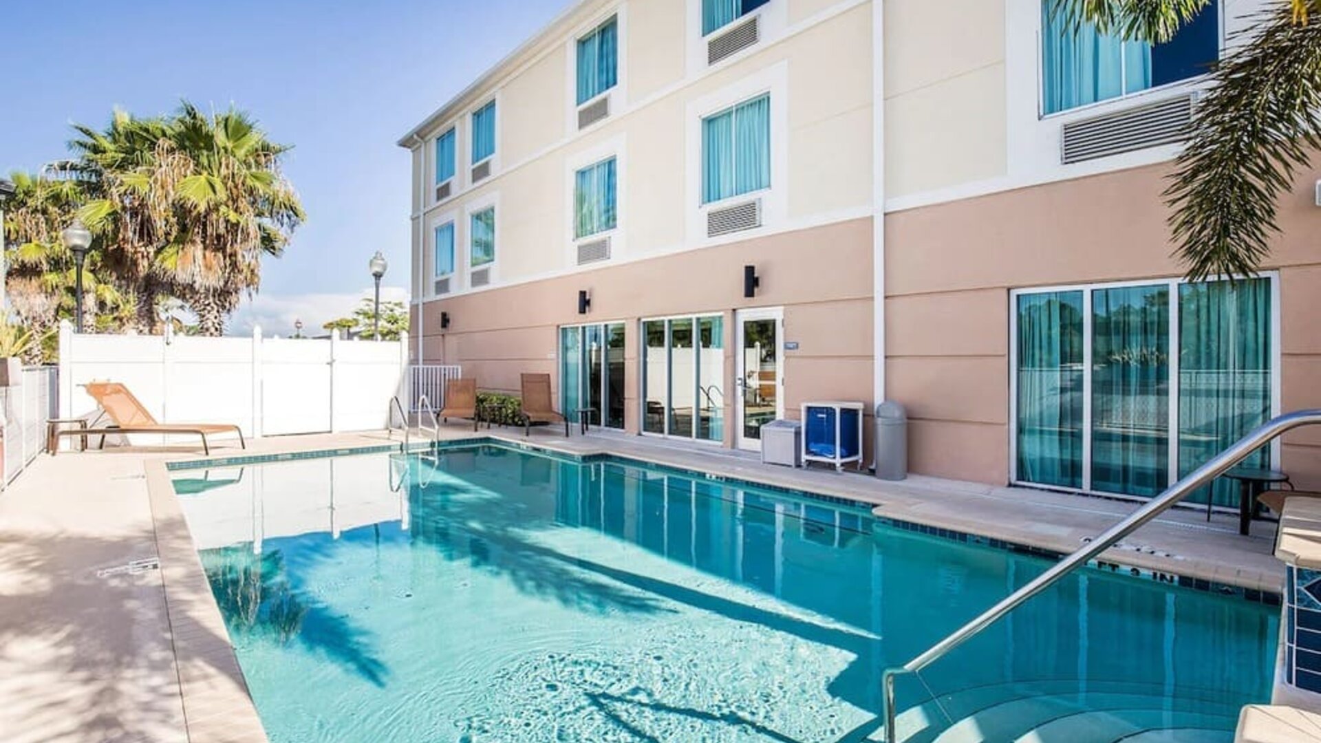 Outdoor pool at Sleep Inn & Suites Port Charlotte - Punta Gorda.