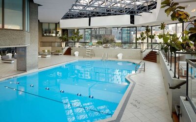 Indoor pool at DoubleTree By Hilton Montreal.