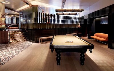 Game room at DoubleTree By Hilton Montreal.