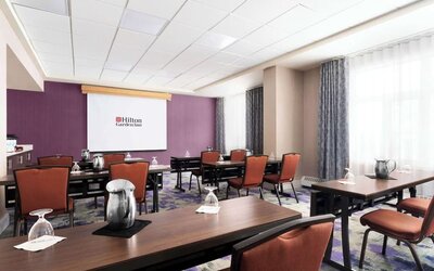 Meeting room at Hilton Garden Inn Calgary Airport.