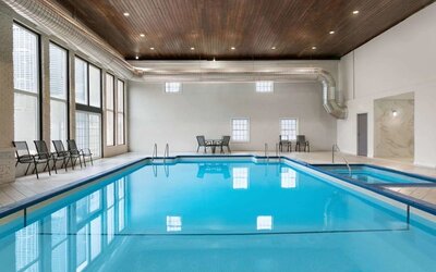 Indoor pool at Days Inn By Wyndham Saint John New Brunswick.