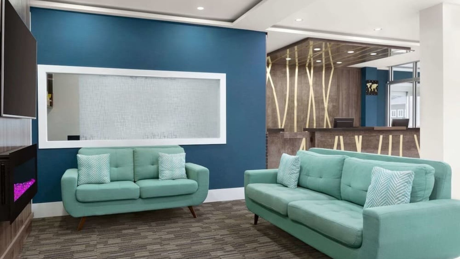 Lobby and lounge at Days Inn By Wyndham Saint John New Brunswick.