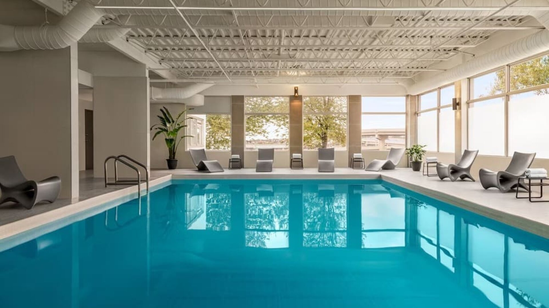 Indoor pool at Crowne Plaza Saint John Harbour View By IHG.