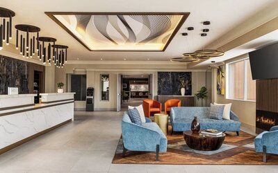 Lobby seating at Crowne Plaza Saint John Harbour View By IHG.