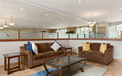 Lobby seating at Days Inn By Wyndham London.