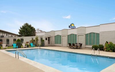 Outdoor pool at Days Inn By Wyndham London.