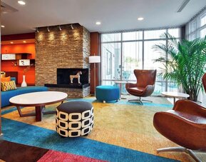 Lobby seating at Fairfield Inn & Suites By Marriott Alexandria.