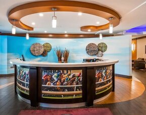 Reception desk at Best Western Premier Toronto Airport Carlingview.