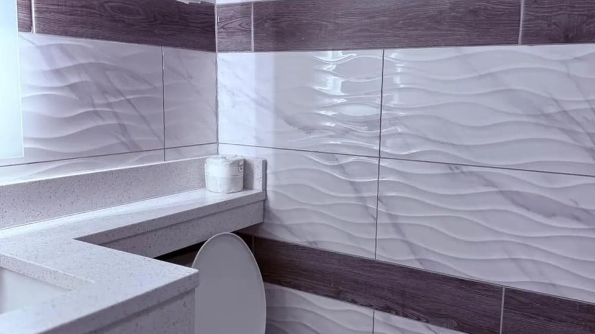 Guest bathroom at THE VINE HOTEL BRONX.