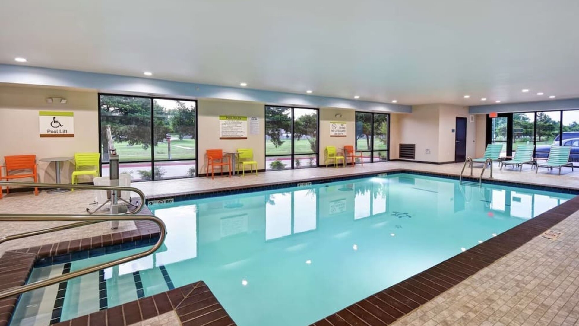 Indoor pool at Home2 Suites By Hilton El Reno.