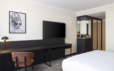 Day use room at Hilton Dusseldorf.