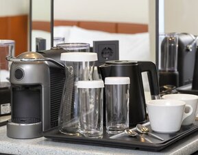 Coffee station at Hilton Dusseldorf.
