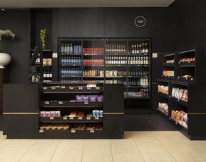 Snack bar at Hilton Dusseldorf.