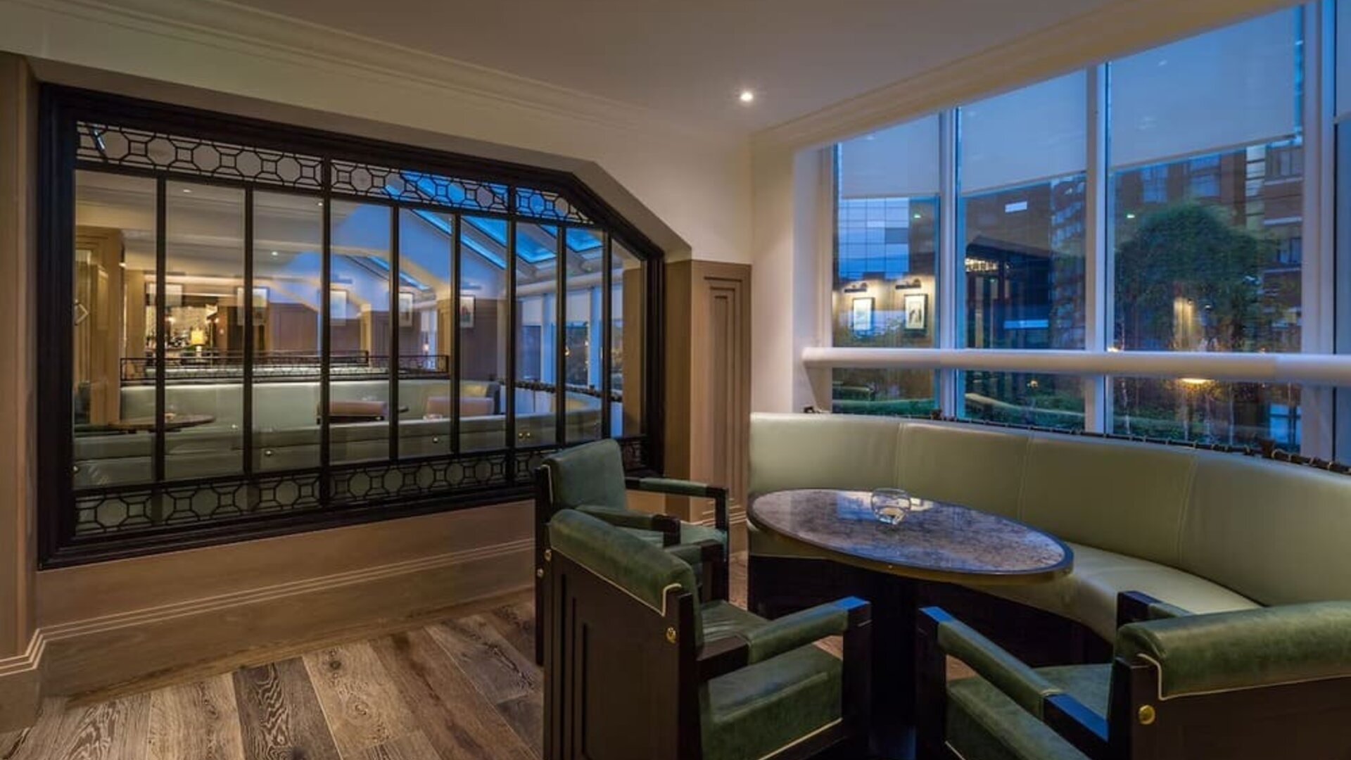 Lounge area at Conrad Dublin.