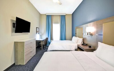 Day use room at Homewood Suites By Hilton Orlando Theme Parks.