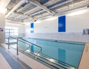 Indoor pool at DoubleTree By Hilton Calgary North.