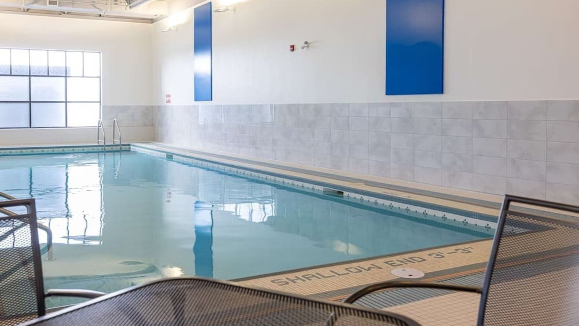 Indoor pool at DoubleTree By Hilton Calgary North.