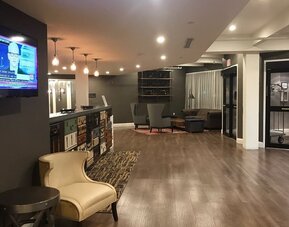 Reception hall at Envision Hotel Boston-Everett.