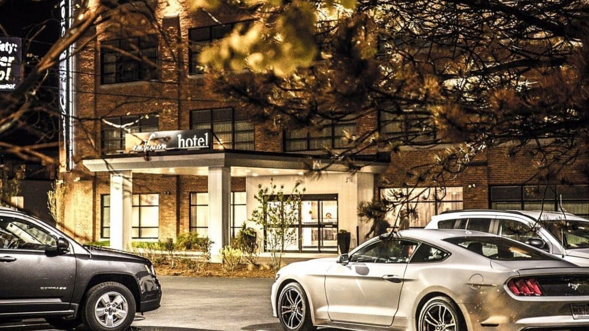 Parking at Envision Hotel Boston-Everett.