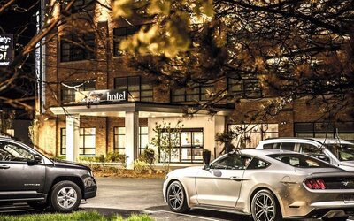 Parking at Envision Hotel Boston-Everett.