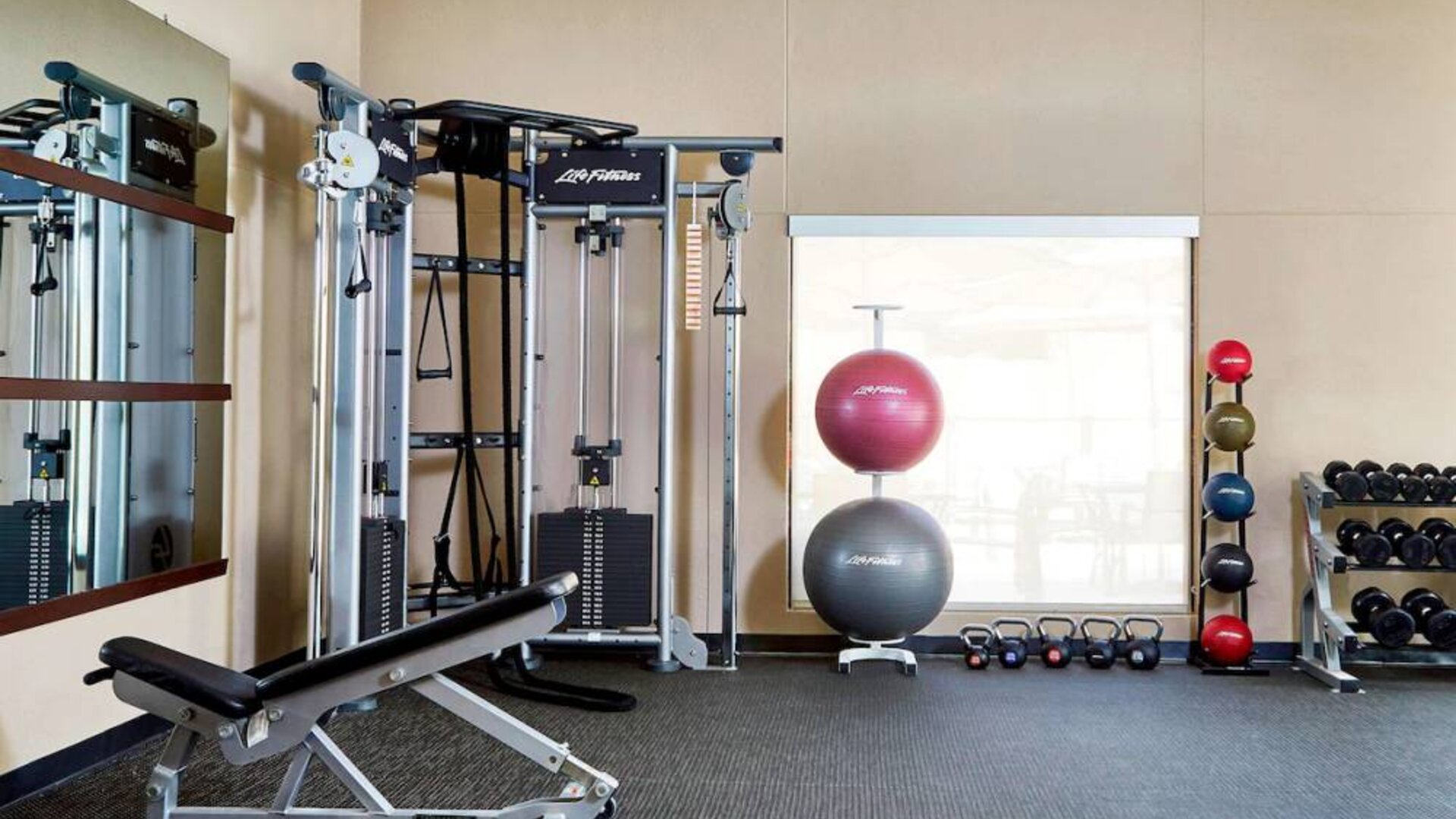 Gym at Sonesta Select Raleigh Durham Airport Morrisville.