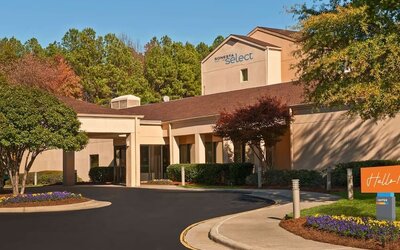 Hotel exterior at Sonesta Select Raleigh Durham Airport Morrisville.