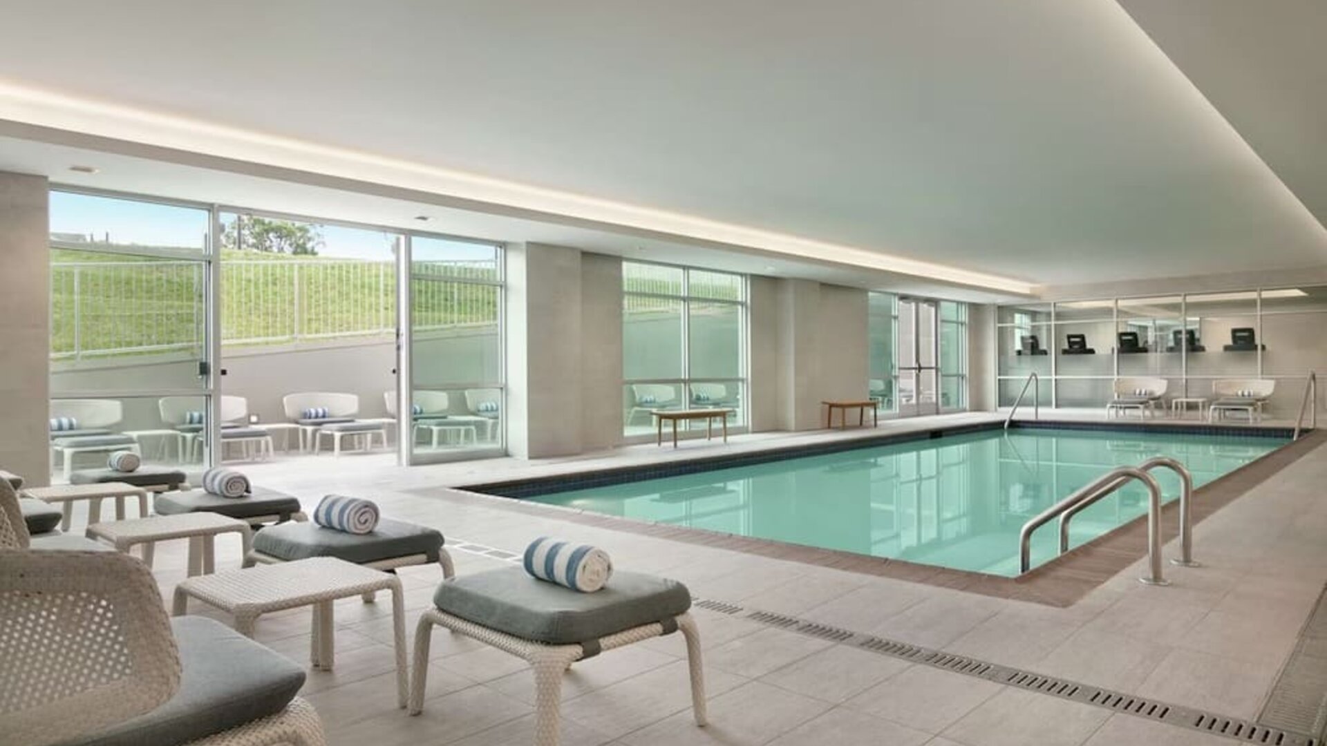 Indoor pool at Embassy Suites By Hilton Atlanta Midtown.