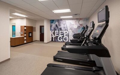 Fitness center at Sonesta Select Nashville Airport Suites.