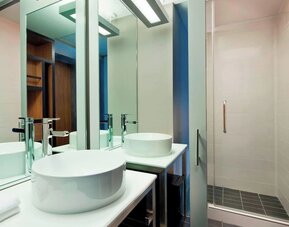 Private bathroom at Aloft Manhattan Downtown - Financial District.