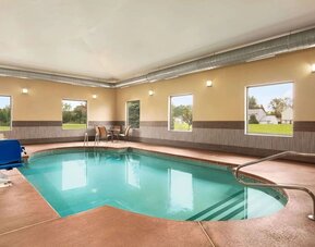Indoor pool at La Quinta Inn & Suites By Wyndham Lackawanna.