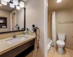 Guest bathroom at Best Western Country Inn Temecula.
