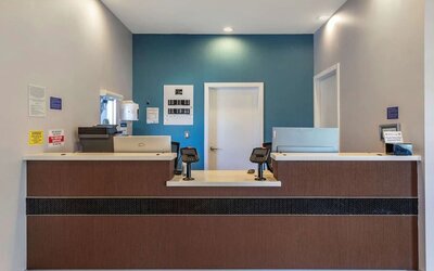 Reception desk at Best Western Country Inn Temecula.
