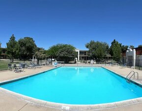 Outdoor pool at Quality Inn On Historic Route 66.