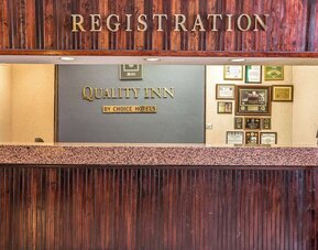 Reception desk at Quality Inn On Historic Route 66.