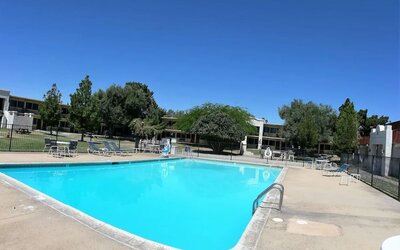 Outdoor pool at Quality Inn On Historic Route 66.