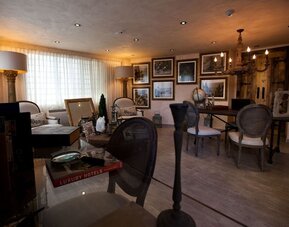 Dining area at Olive Boutique Hotel.