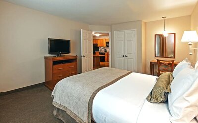 Day use room at Candlewood Suites Pearland-Houston South.