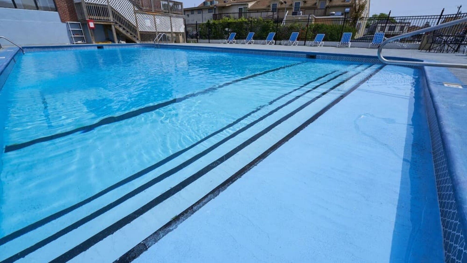 Outdoor pool at Hyannis Plaza Hotel.