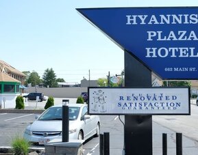 Hotel exterior at Hyannis Plaza Hotel.