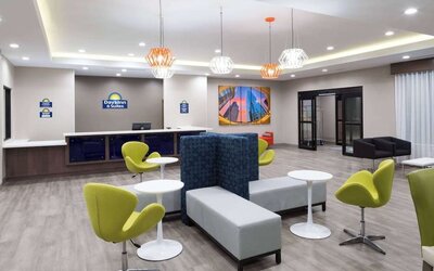 Lobby seating at Days Inn & Suites By Wyndham Houston NW Cypress.