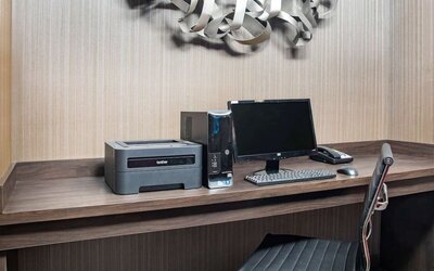 Business center at Ramada By Wyndham Alpharetta/Atlanta North.