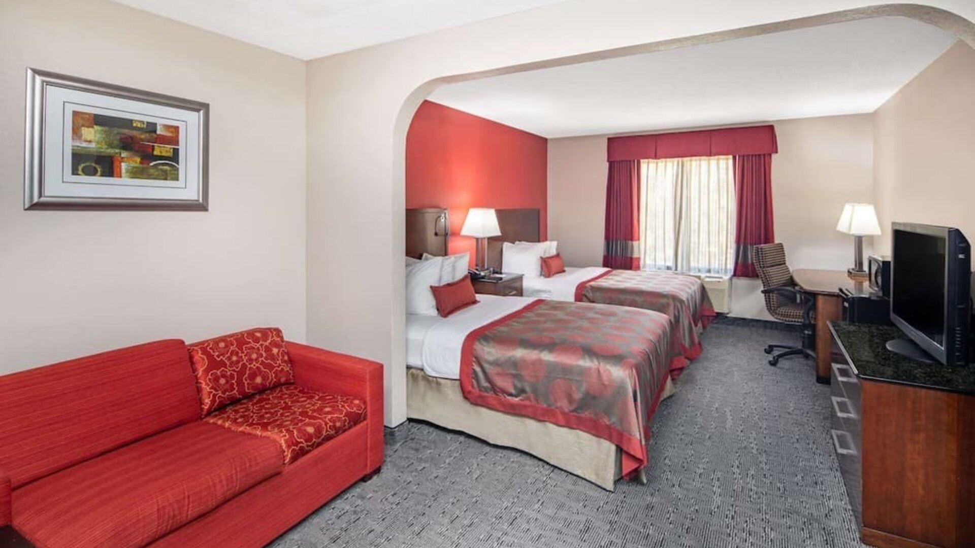 Day use room at Ramada By Wyndham Alpharetta/Atlanta North.