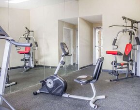 Fitness center at Rodeway Inn Huntington Station.