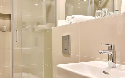 Bathroom at The Chapter Hotels - London Hyde Park.