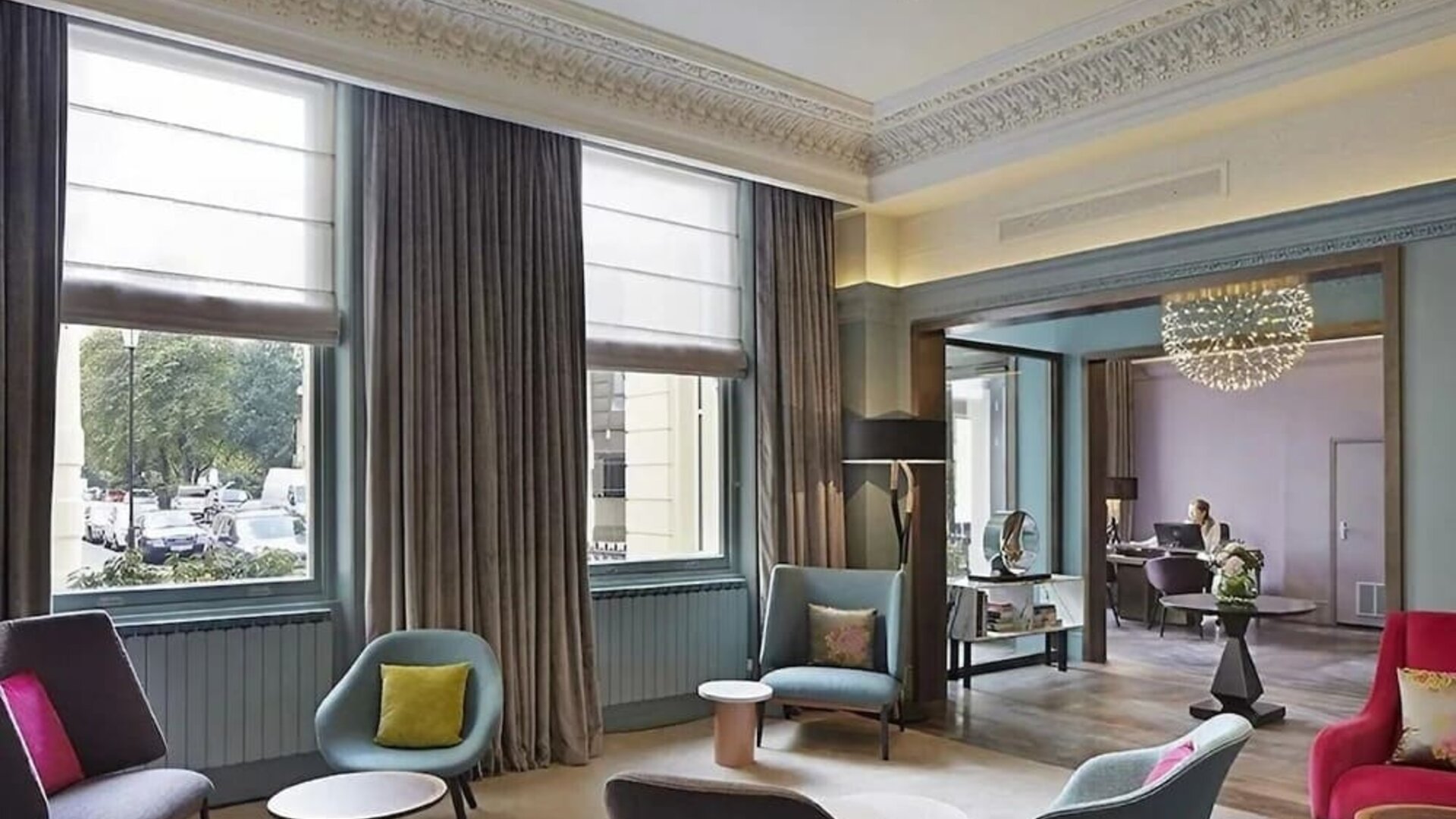 Coworking lounge at The Chapter Lancaster Gate.