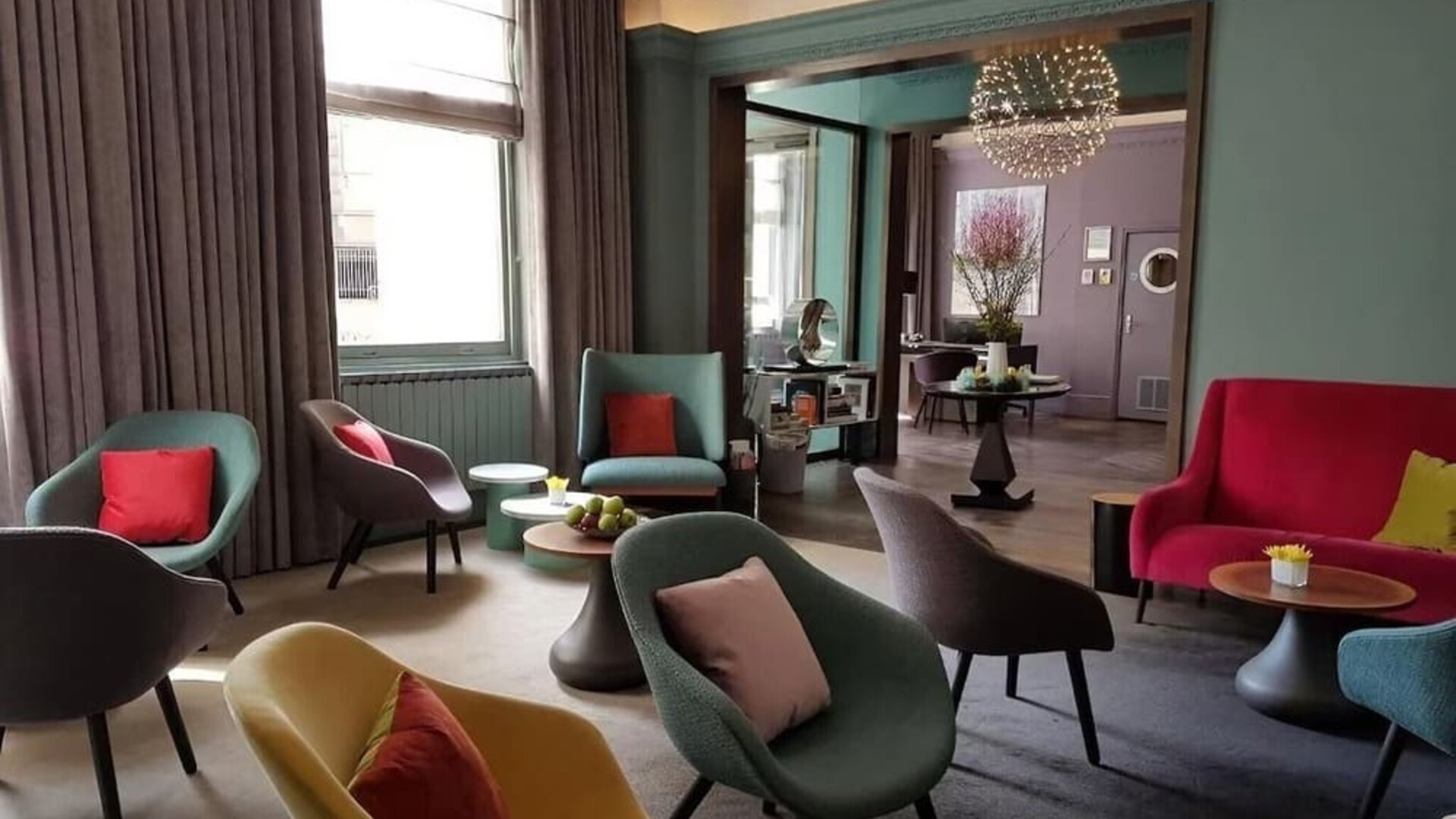 Coworking lounge at The Chapter Lancaster Gate.