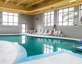 Indoor pool at Clarion Inn I-94 Near Expo Center.