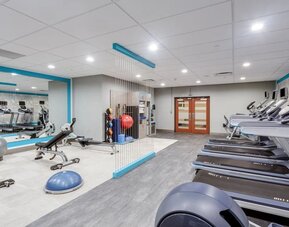 Gym at Crowne Plaza Milwaukee Airport By IHG.