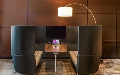 Work space at Crowne Plaza Milwaukee Airport By IHG.